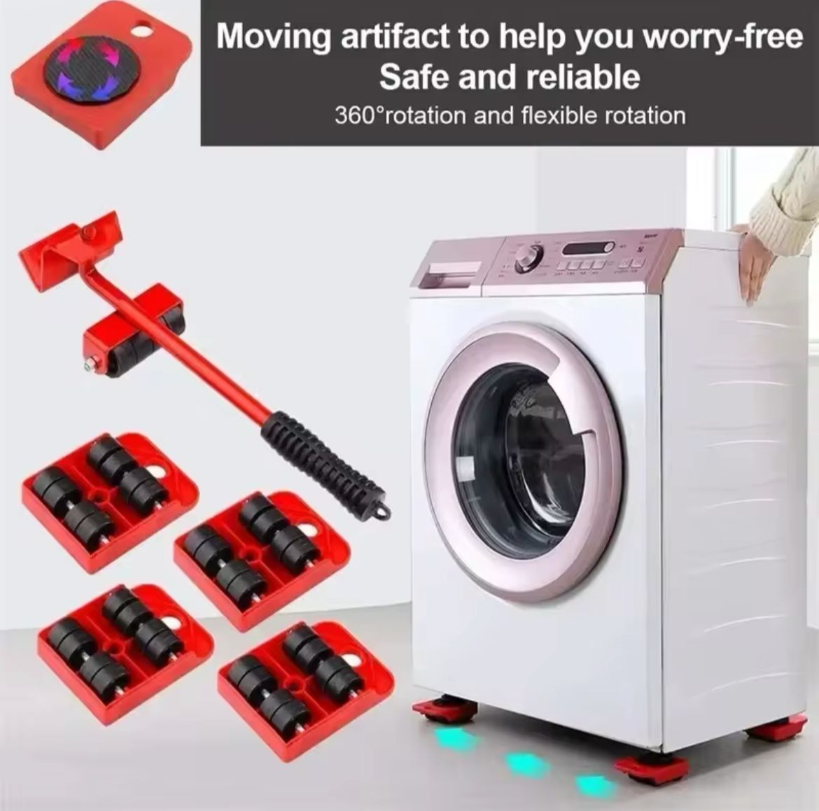 Furniture Moving Tool (Heavy Object Mover) Maximum load 150kg/ 5Pcs set