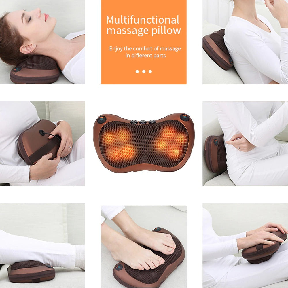 2 IN 1- HOME AND CAR MASSAGE PILLOW