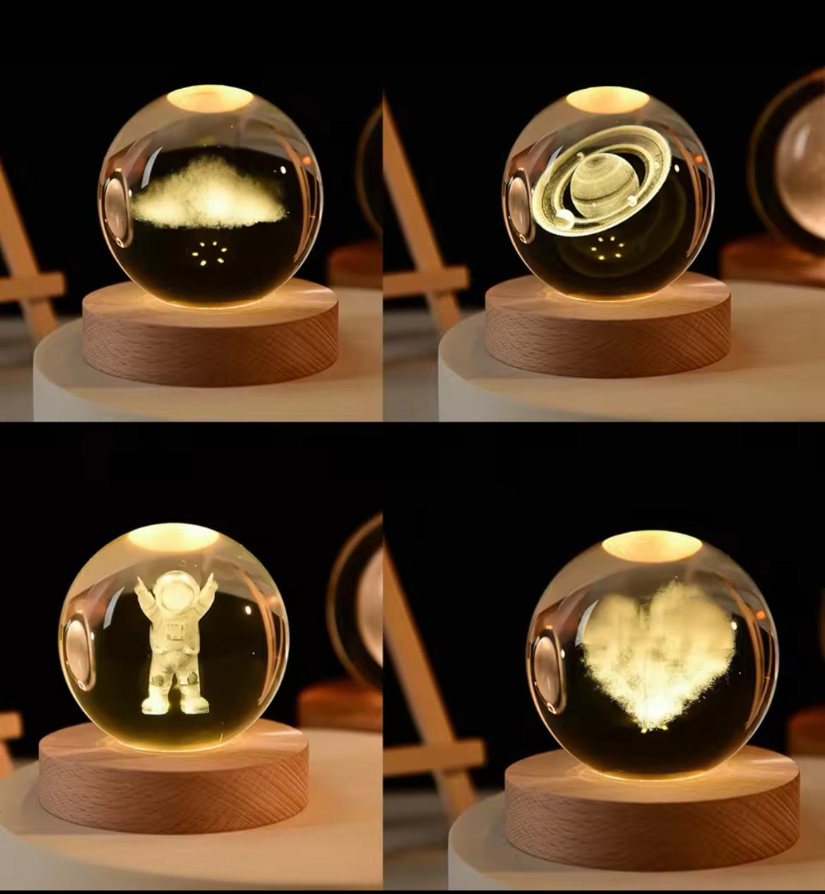 Luminous Crystal Ball Night Light (Random)