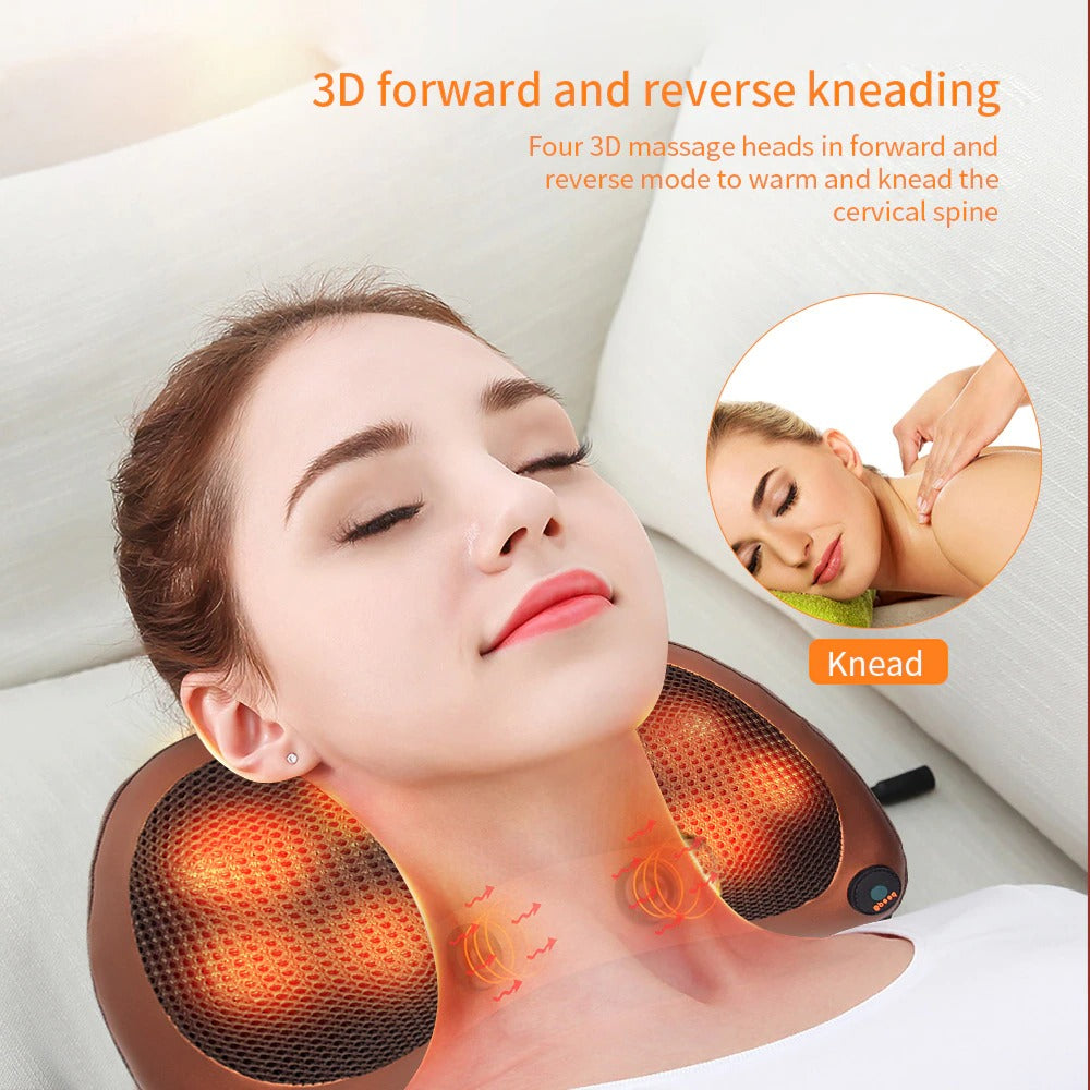 2 IN 1- HOME AND CAR MASSAGE PILLOW